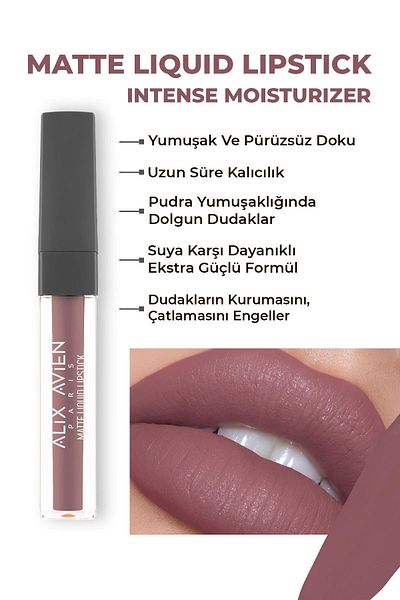 Alix Avien ALIX AVIEN MATTE LIQUID LIPSTICK 513 DRY CRANBERRY