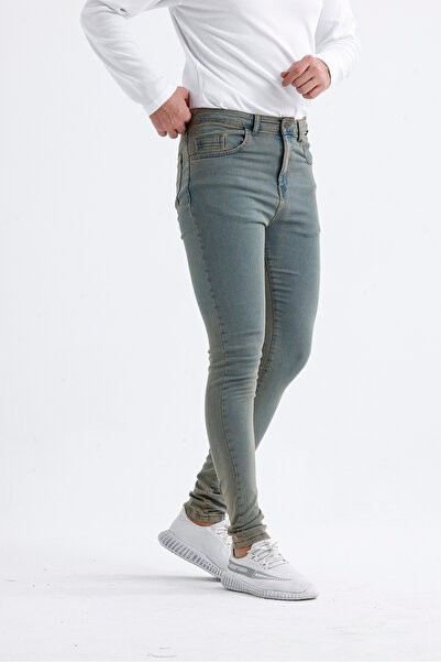Dark Forest Süper Dar Örme Streç Likralı Denim Pantolon