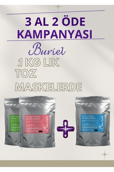 BURİEL TOZ MASKE - (3 AL 2 ÖDE KAMPANYASI)
