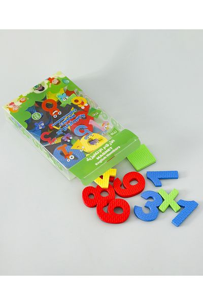 Fab N Funky لعبة الأرقام الإنجليزية المغناطيسية عالية الجودة، غير سامة، بلاستيكية، 3 سنوات فما فوق - 31 قطعة