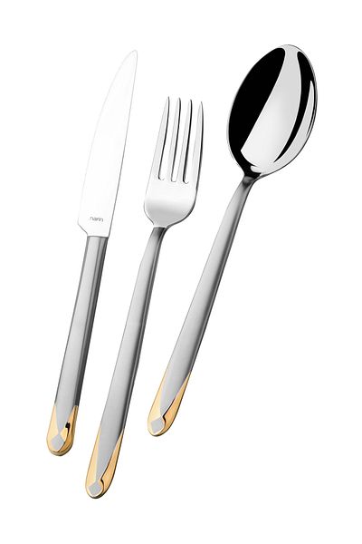 Narin Asellus Series - Matt Gold - 18 Piece Cutlery Set