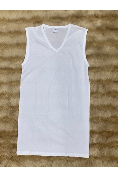 skycott V-Neck Zero Sleeve Cotton Men's Undershirt
