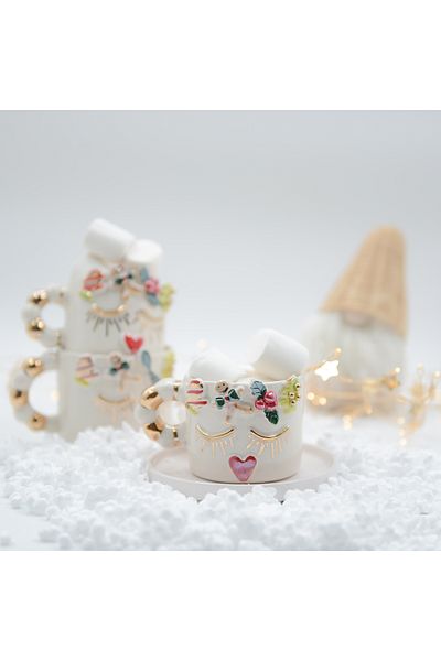 Pernotte Handmade New Year Safiş Turkish Coffee Cup