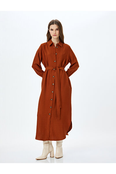 Koton Γυναικείο Φόρεμα από τούβλα 3WAK80036CW