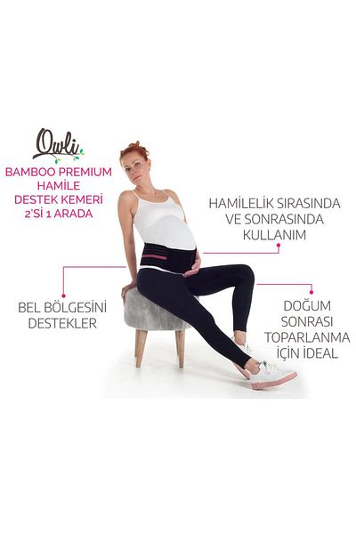 Owli Bamboo Premium Pregnant Support Belt 2 in 1 L/Xl