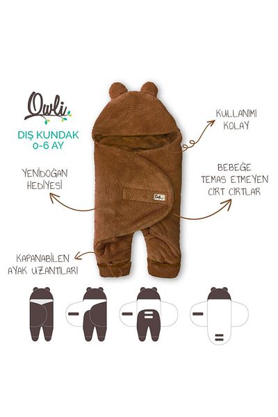 Owli Outer Swaddle 0-6 Months Almond