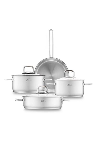 Jumbo Palermo 7 Piece Steel Cookware Set