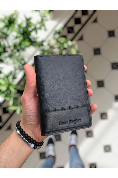 VİSSO 911 Genuine Leather Passport Holder Real Leather Passport Case