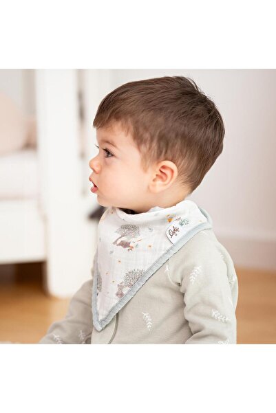 Owli 2 Kat Müslin Havlu Bandana Önlük 2'li Set Forest