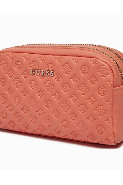 Guess Make-up-Tasche mit doppeltem Reißverschluss