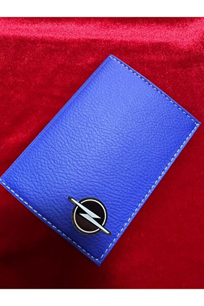 ATTA PAZARLAMA حافظة ترخيص من الجلد الأزرق من زجاج شبكي منقوش، حافظة ترخيص، م...