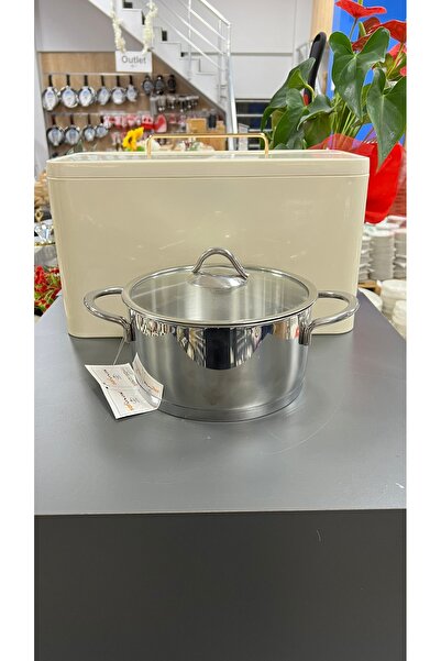 SAFINOX VİSİON 20 CM TEL KULPLU CAM KAPAKLI ÇELİK TENCERE