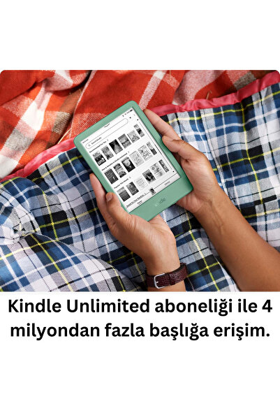 Amazon Kindle Basic (2024) 11.Nesil 16 GB E Kitap Okuyucu 6” Reklamsız Matcha