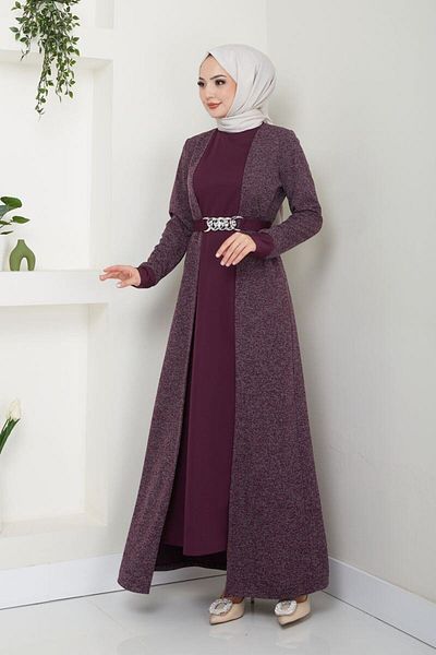 Ayşe Melek Fashion Hijab Dress - Women's Clothing 2644