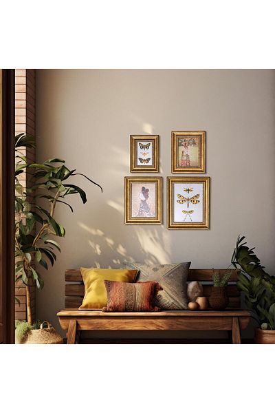 Anadolia 4-Piece Gold Photo Frame - Decorative