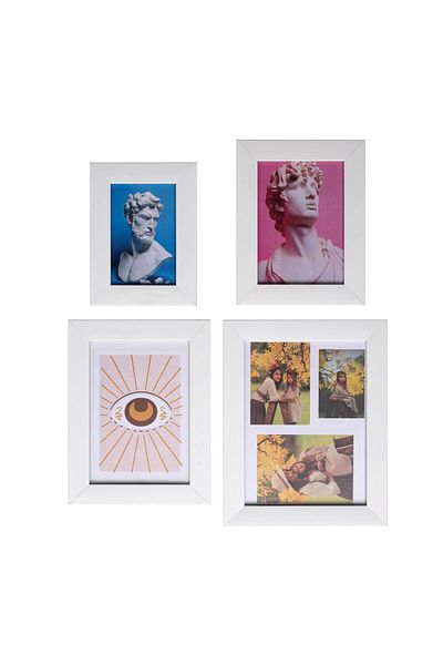 Anadolia White Set of 4 Decorative Photo Frames
