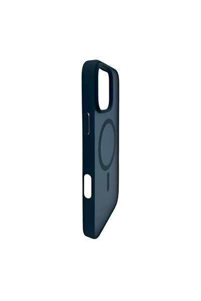 Nettech iPhone 16 Pro Max Compatible Nt-N063 Magsafe Non-Yellowing Back Protection Case - Navy Blue