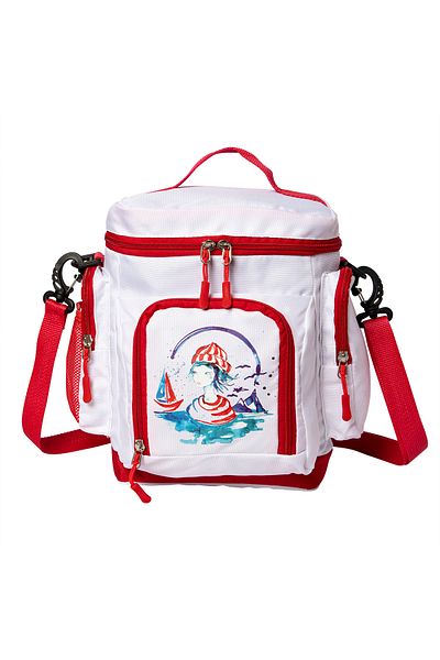 ANEMOSS Marine Collection Sailor Girl Geantă mică, cutie de prânz, 7,6 L
