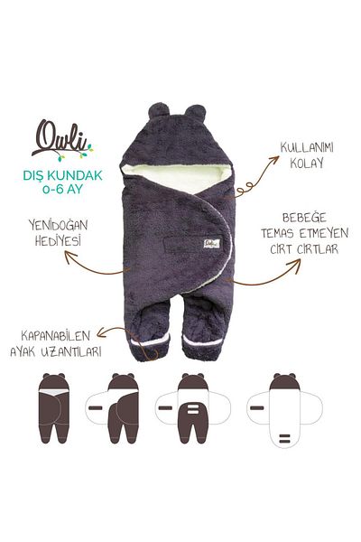 Owli Outer Swaddle 0-6 Months Purple