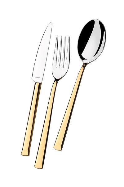 Narin Antares Series Gold 36 Piece Spoon Knife Set