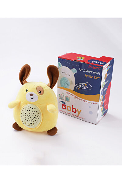 Fab N Funky دمية جرو محشوة موسيقية مع جهاز عرض ضوء ليلي - لعبة رفيقة ناعمة لل...