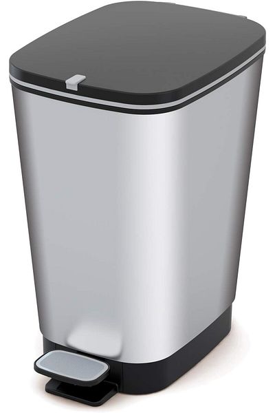 Keter Chic Bin S - Steel 10L with Removable Inner Bucket and Foot Pedal