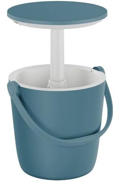 Keter Cooler GoBar Ocean Blue: 2-in-1 Beverage Cooler and Weather-Resistant Serving Table