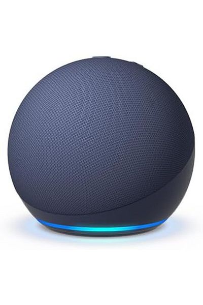 Amazon مكبر صوت ذكي بتقنية البلوتوث من Echo Dot من الجيل الخامس مع أليكسا - أزرق داكن