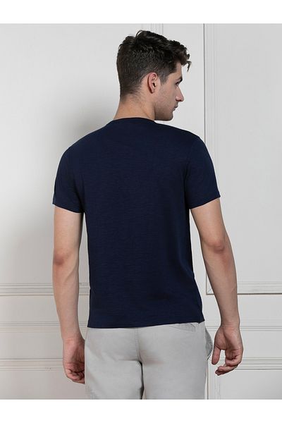 Dennis Lingo By Styli Henley Neck Solid Regular Fit T-Shirt