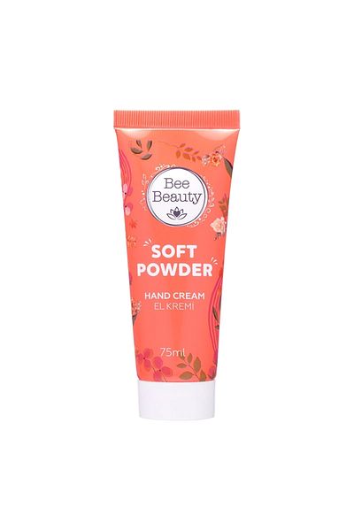 Bee Beauty Soft Powder Hand Cream 75 ml Moisturizing Rich with Vitamin E Panthenol