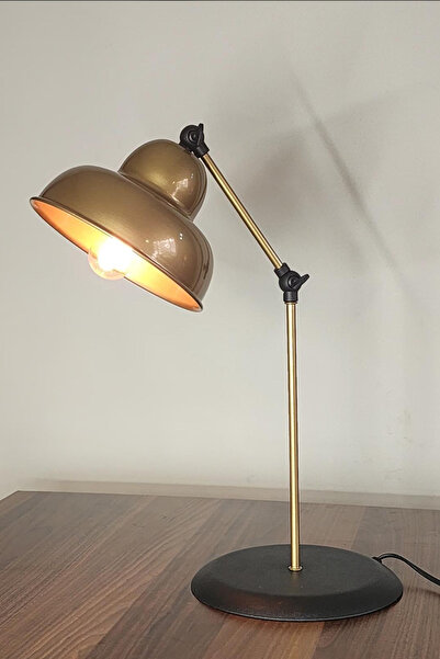 AG LightDesign Eskitme Rengi Çalışma Masa Lambası Dekoratif Metal