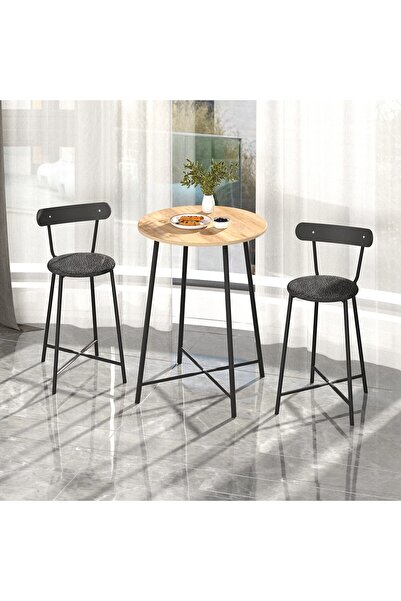 Güzelkan Mutfak Oval 2 Kişilik Bar Yemek Masası