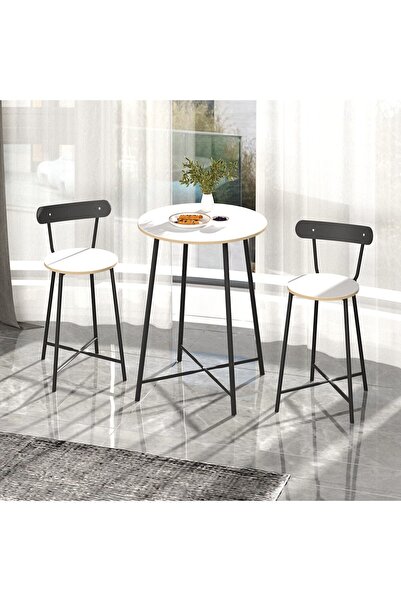 Güzelkan Mutfak Oval 2 Kişilik Bar Yemek Masası