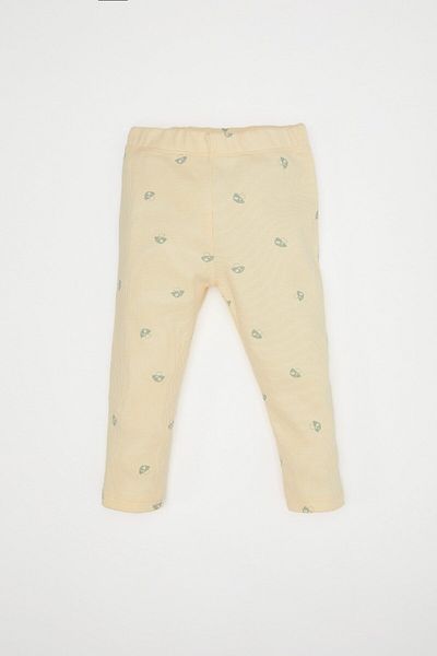 DeFacto Baby Mädchen Essen gedruckt lange Ärmel gerippt Camisole 2 Stück Pyjamas Set D8294A5NS