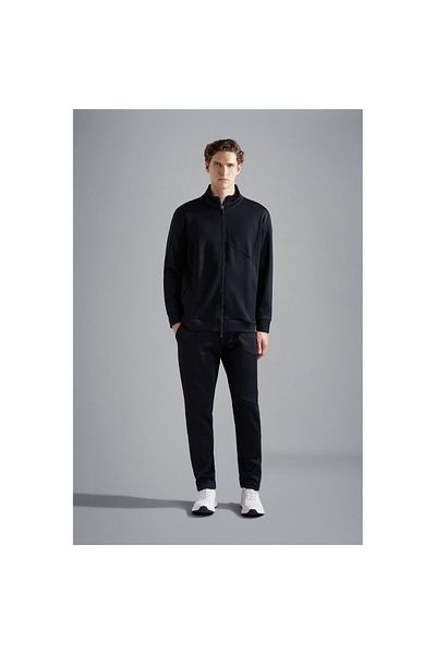 PAUL&SHARK Men's Zippered Stand Collar Casual Blue Tracksuit Set 14311502 -050