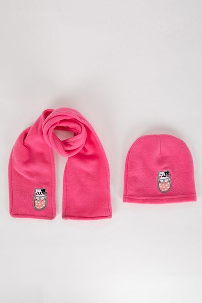 DeFacto Girl Baby 2-Piece Fleece Scarf Beanie Set B4390a523wn