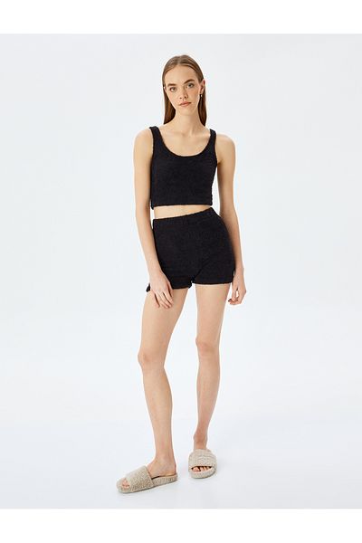 Koton Mini Plush Shorts Underwear - Comfortable Fit