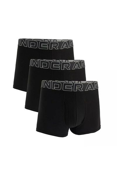 Under Armour Мъжка памучна черна боксерка с ластик на талията 1383891-001