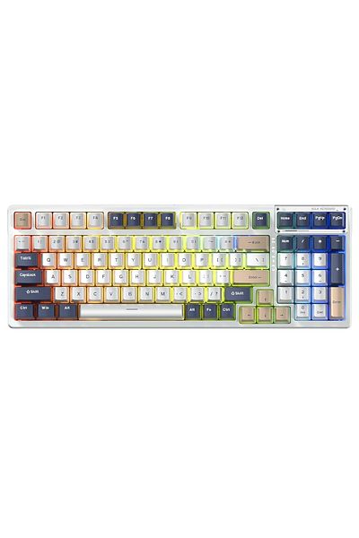 Aula F98 95% Tri-Mode RGB Wireless Mechanical Gaming Keyboard, Gaote Peach Switches Hot Swappable