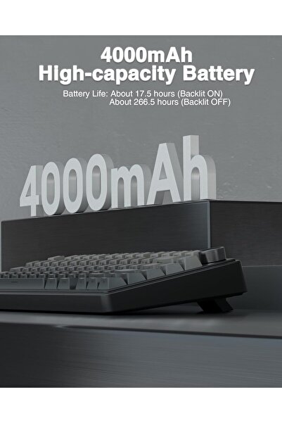 Aula F75 Pro 75% Tri-Mode RGB Wireless Mechanical Gaming Keyboard, Reaper Switches Hot Swappable