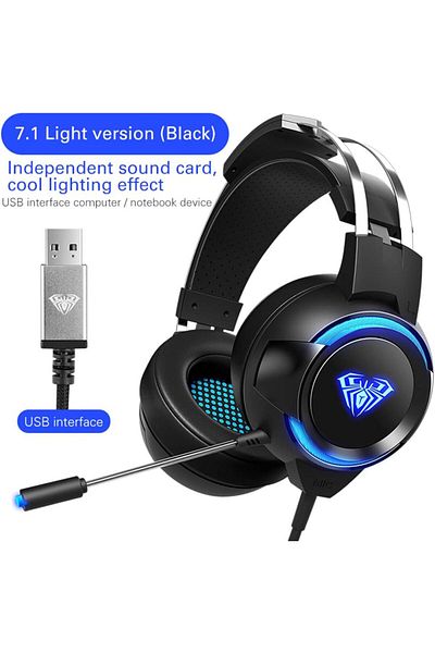 Aula سماعة الألعاب G91 USB Surround