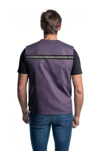 Şensel Reflective Vest, Grey-Orange -118E2454- Four Pockets
