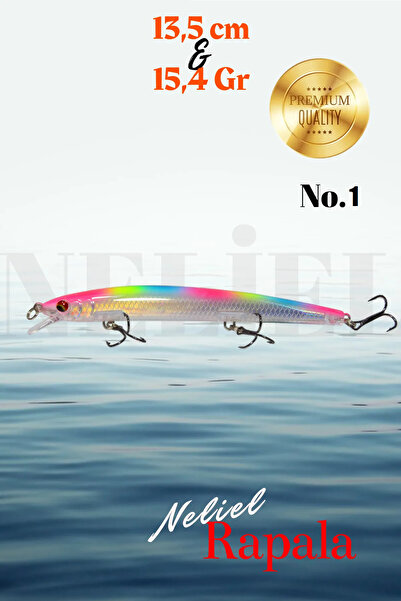 NELİEL 13.5cm 15.4gr Minnow, SAHTE Yem, Lures,Rapala,Suni Yem,Maket Balık, Le...