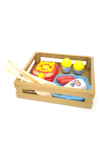 Fab N Funky مجموعة ألعاب المطبخ المكونة من 11 قطعة لتقطيع الطعام للأطفال - لع...