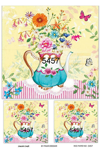 LİNEART ورق ديكوباج نحاسي Lineart رقم: L5457 - 29x42 سم