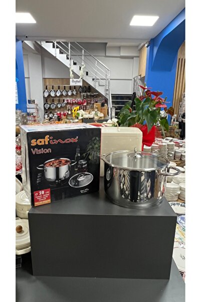 SAFINOX Vision 28x17 Çelik Derin Tencere 10.5 Litre