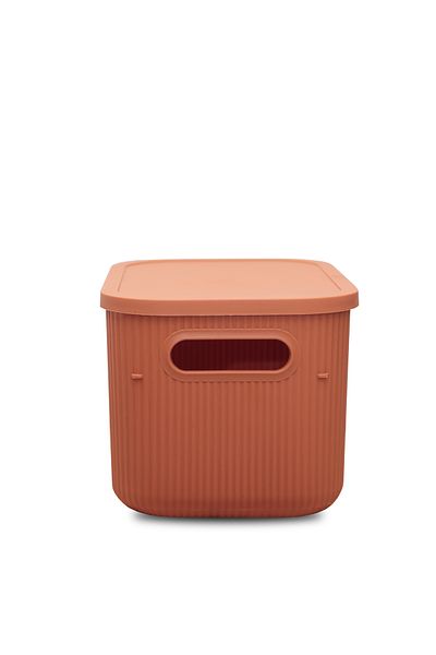 HOMİNG 6.2Lt Brick Color Homing Soft Organizer Box - Multi-Purpose Lid