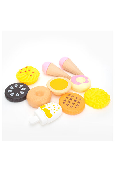 Fab N Funky Classic Interactive 11pc Cutting Food Set for Kids, Pretend Play Toy