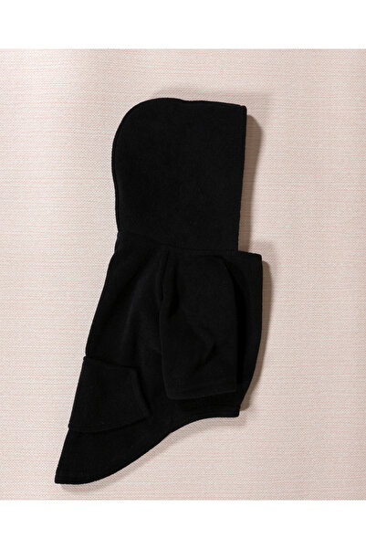 Siyah Kedi Köpek Soft Polar Cepli Switshirt