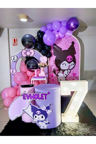 Lema Store Kuromi konsept balon 50 adet 2025 model doğum günü